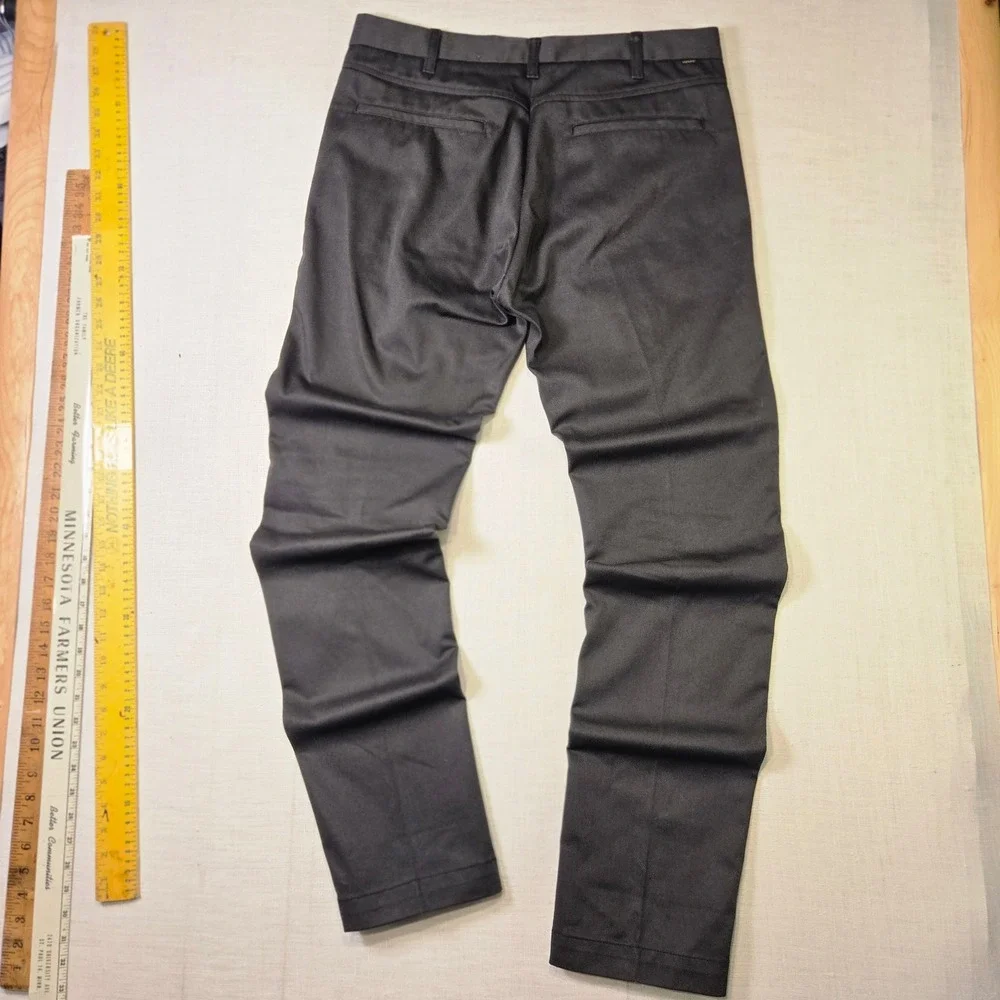 Levis Sta-Prest Chino Pants 33x34 Mens Black Slim Fit Tapered Trousers Workwear